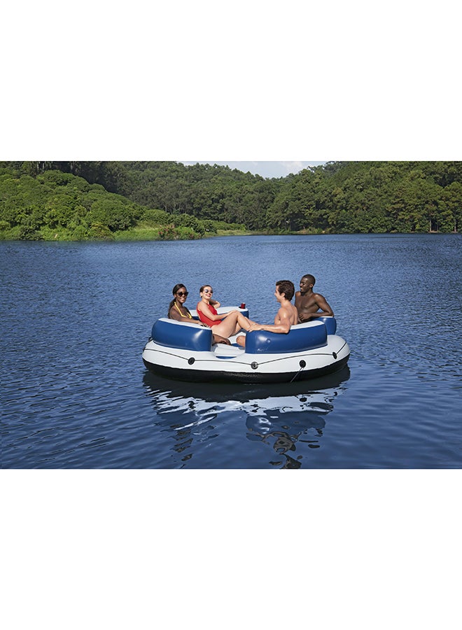 Hydro-Force Lazy Dayz 4-Person Inflatable Party Island 239 x 239 x 63.5cm