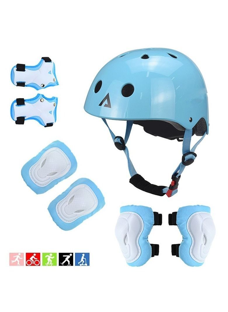 Adjustable Helmet and Protective Gear Set for Youth Boys and Girls Ages 3-8 - Suitable for Skateboarding, Biking, Roller Skating, Cycling, and Scootering