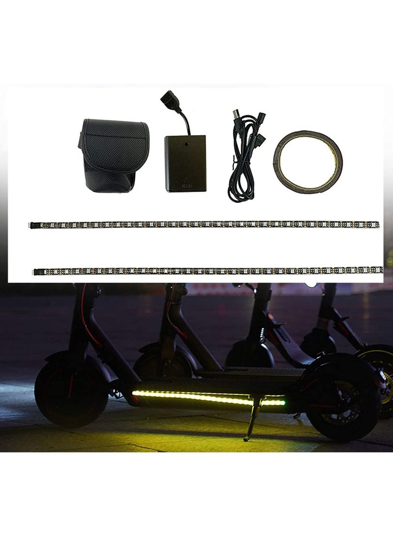 2 Pack LED Flashlight Strip Set For Xiaomi Electric Scooters