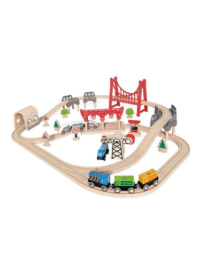 64-Piece Double Loop Railway Set E3712