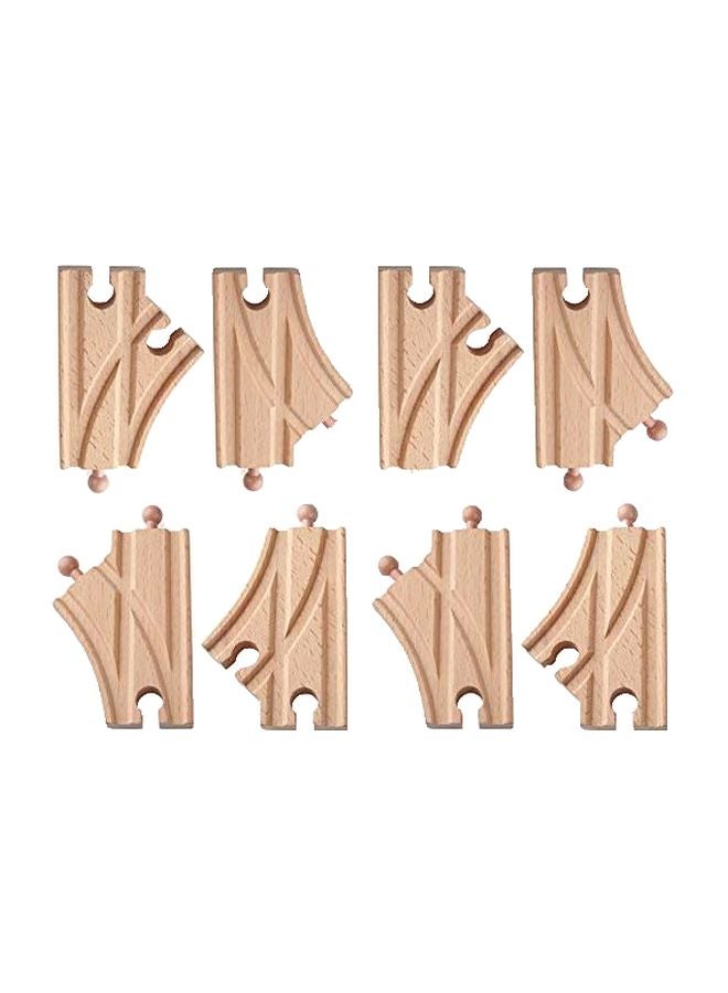 8-Piece Curved Switch Tracks For Wooden Train ORB-EXP-T-100B