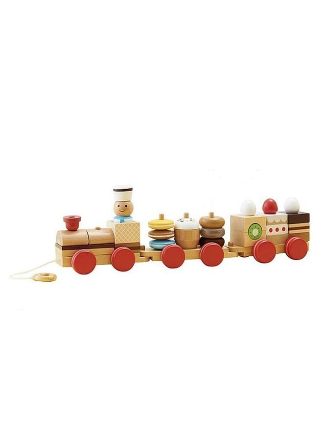 Three-section Building Block Train Toy