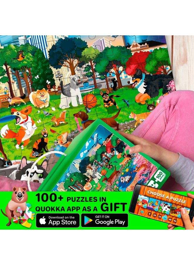 100 Pieces Floor Puzzles For Kids Ages 4 8 Kids Puzzles Ages 6 8 10 By Quokka Girls Set Of 3 Unicorn Princess Toys For 3 5 Year Old Jigsaw Toddler Game For Girl And Boy