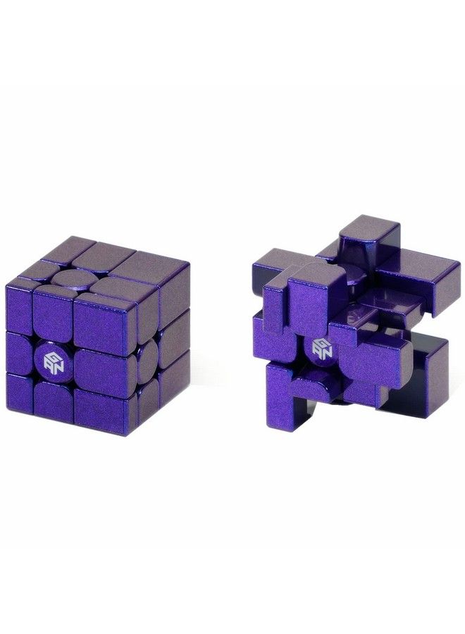 Gan Mirror Cube Uv Coated Speed Cube Purple Gan Mirror Blocks Magnetic Cube Puzzle