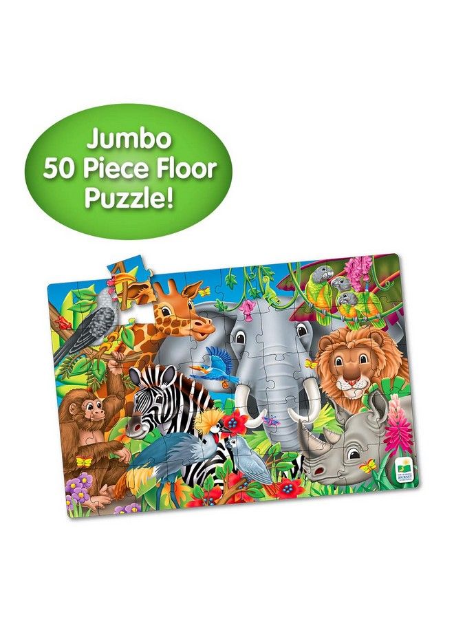 : Jumbo Floor Puzzles Animals Of The World Kids Puzzles Kids Floor Puzzles For Kids Ages 48 Animal Puzzle Award Winning Educational Toys