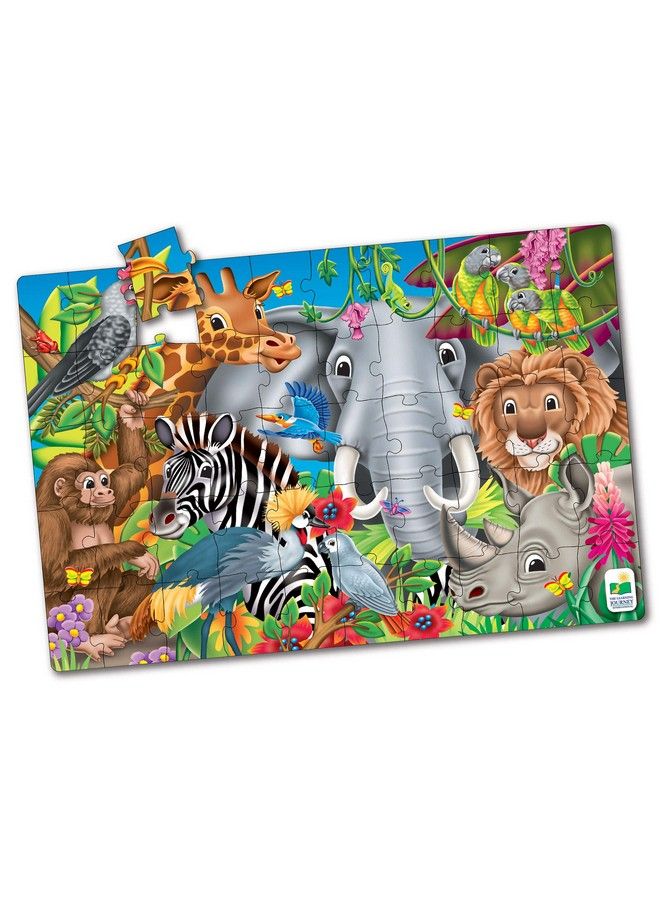 : Jumbo Floor Puzzles Animals Of The World Kids Puzzles Kids Floor Puzzles For Kids Ages 48 Animal Puzzle Award Winning Educational Toys