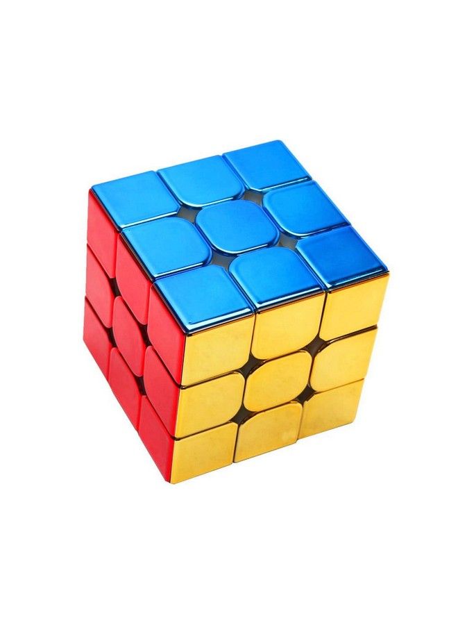 Cyclone Boys Metallic 3X3 Speed Cube Shiny Cube Mirror Reflective Stickerles Puzzle