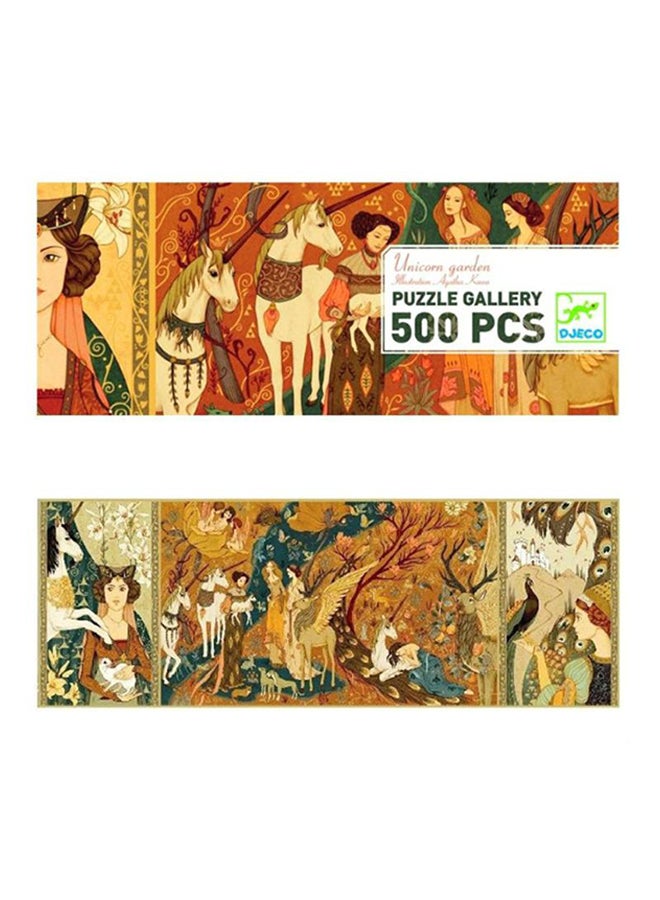 500-Piece Unicorn Garden Jigsaw Puzzle