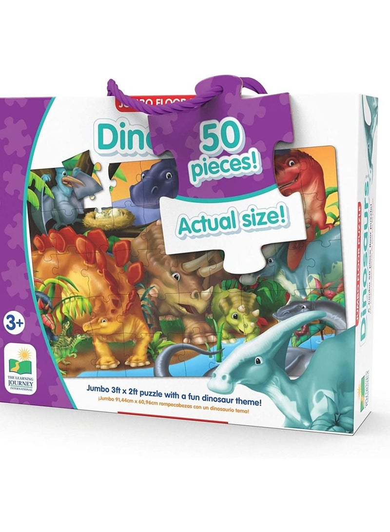 50-Piece Jumbo Floor Puzzles Dinosaurs