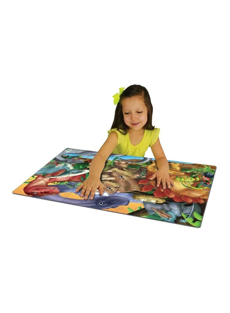 50-Piece Jumbo Floor Puzzles Dinosaurs