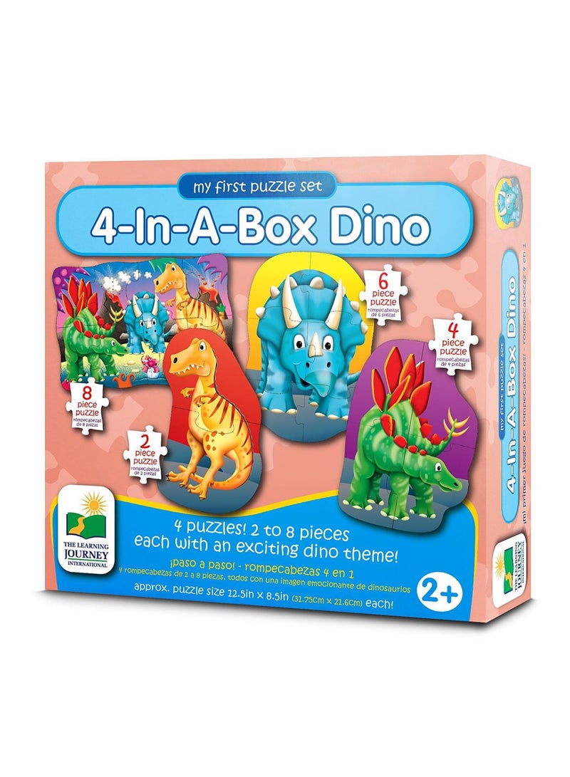 My First Puzzle Set 4-In-A-Box - Dino