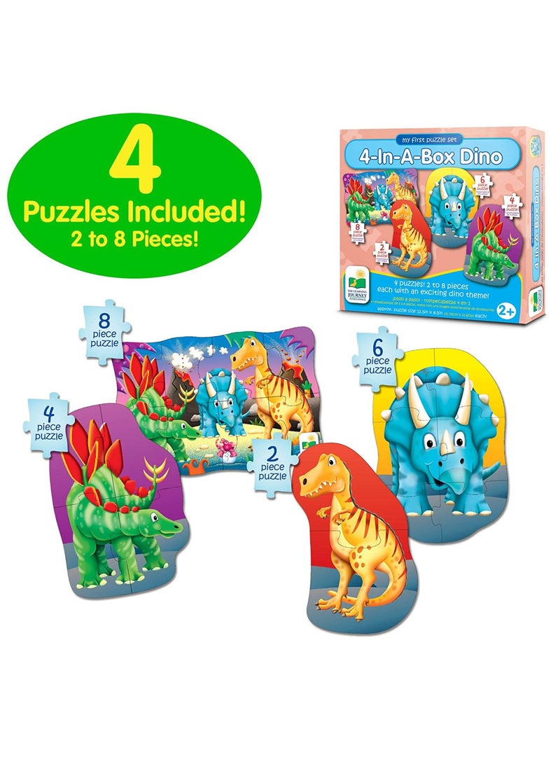 My First Puzzle Set 4-In-A-Box - Dino