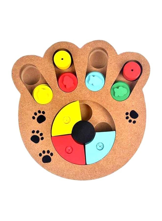 Dog Paw Print Wooden Puzzle