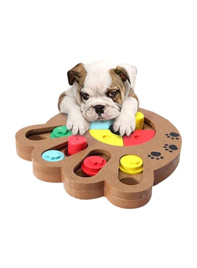 Dog Paw Print Wooden Puzzle