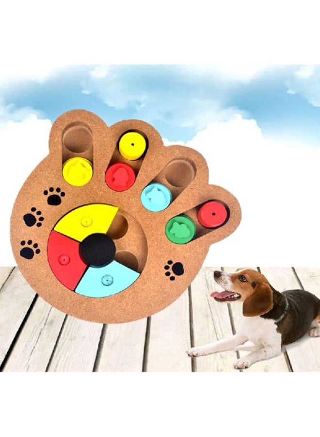 Dog Paw Print Wooden Puzzle