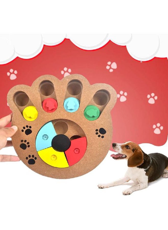 Dog Paw Print Wooden Puzzle