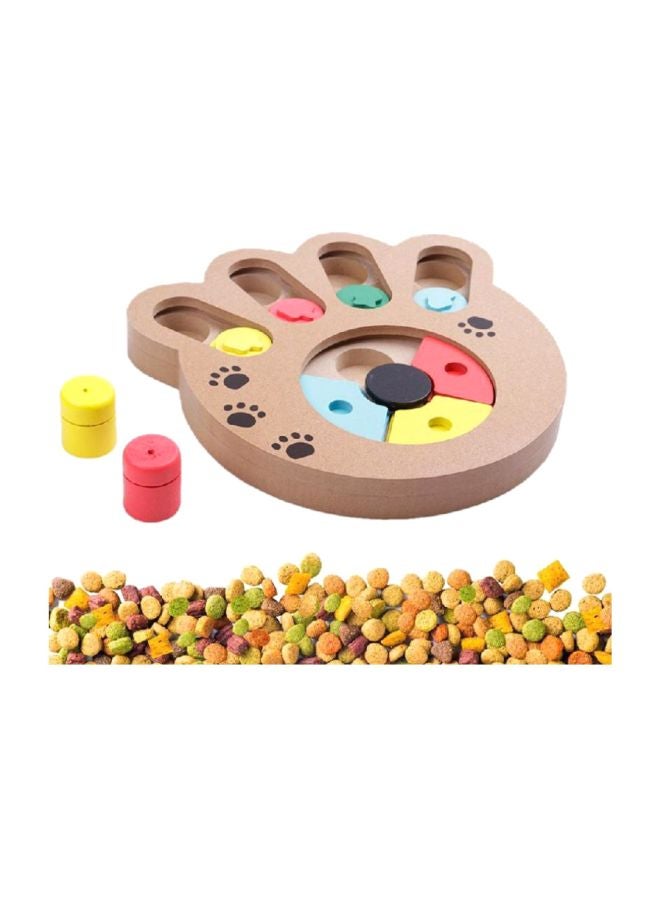 Dog Paw Print Wooden Puzzle