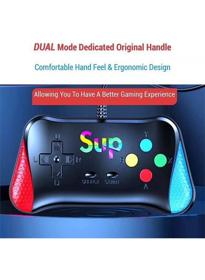 Handheld Game Console, Retro Console with 500 Classic Games, Supporting 2 Players TV Connection, 1200 mAh Rechargeable Battery