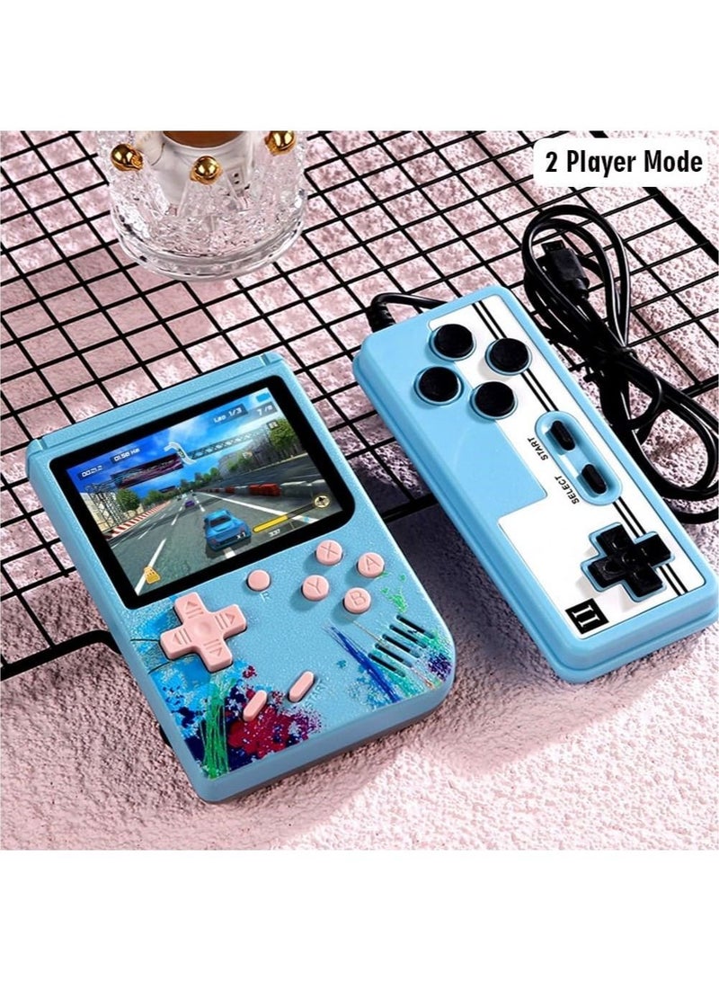 Handheld Gameboy Game Player for Kids and Adults, Retro Game Console with 500 in 1 Built-in Video Games, Portable Game Machine Gift for Family and Friends, Support 2 Players and Connecting to TV