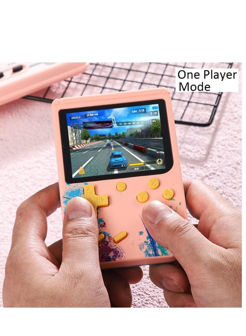 Handheld Gameboy Game Player for Kids and Adults, Retro Game Console with 500 in 1 Built-in Video Games, Portable Game Machine Gift for Family and Friends, Support 2 Players and Connecting to TV