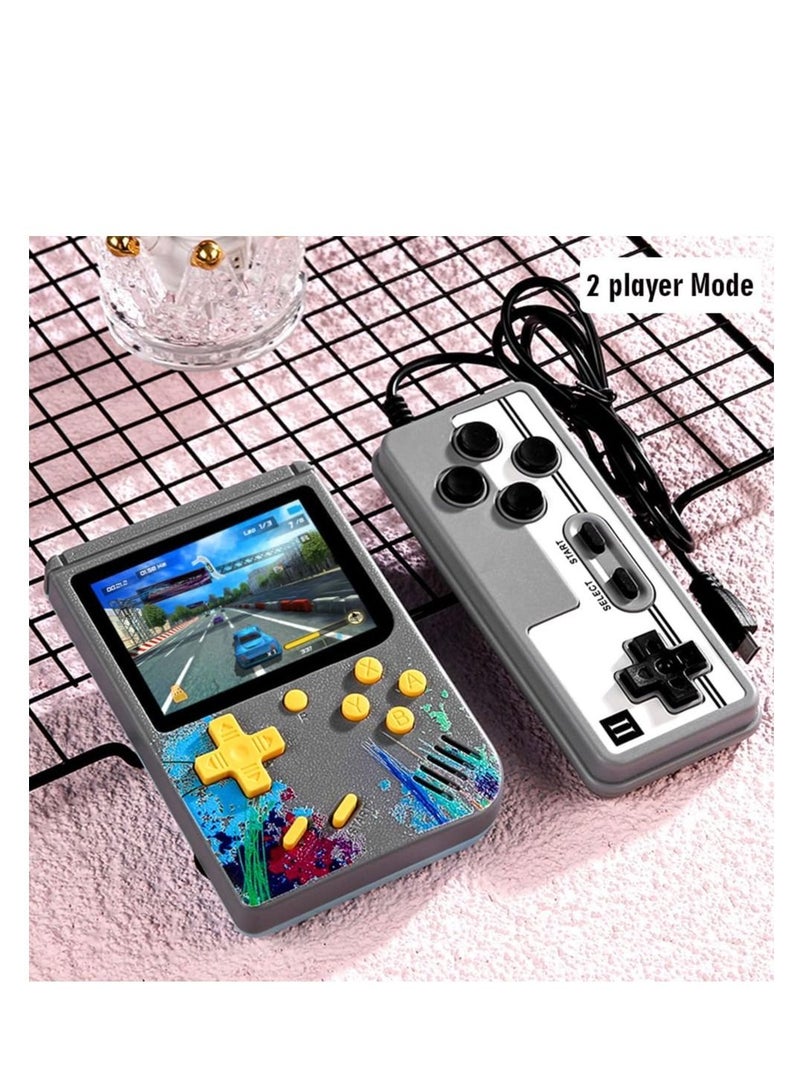 Handheld Gameboy Game Player for Kids and Adults, Retro Game Console with 500 in 1 Built-in Video Games, Portable Game Machine Gift for Family and Friends, Support 2 Players and Connecting to TV