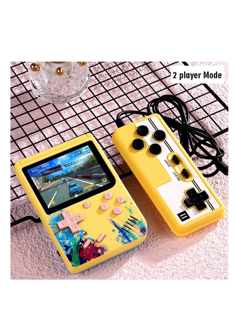 Handheld Gameboy Game Player for Kids and Adults, Retro Game Console with 500 in 1 Built-in Video Games, Portable Game Machine Gift for Family and Friends, Support 2 Players and Connecting to TV