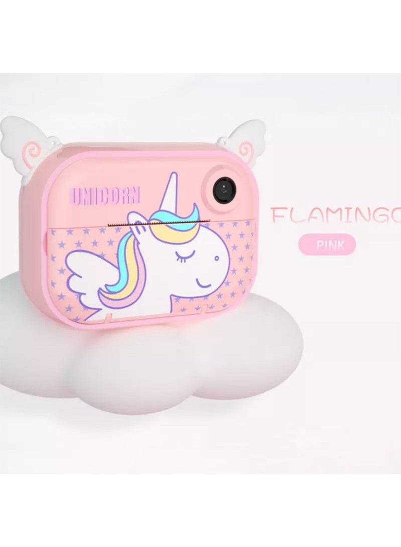 Kids Instant Print Digital Camera for HD Color Selfie and Video with Paper