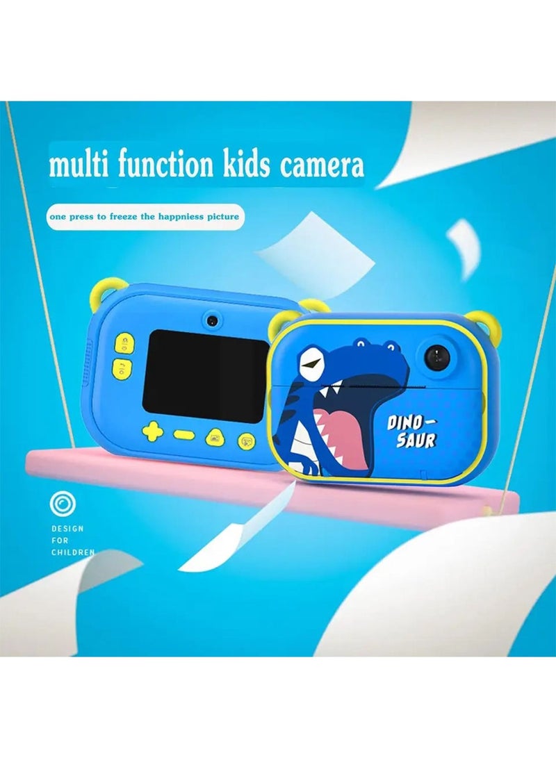 Kids Instant Print Digital Camera for HD Color Selfie and Video with Paper