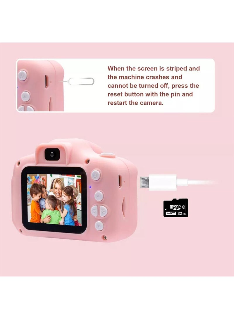 Children Digital Camera Kids Selfie HD Digital Video Cameras SD Card Supported