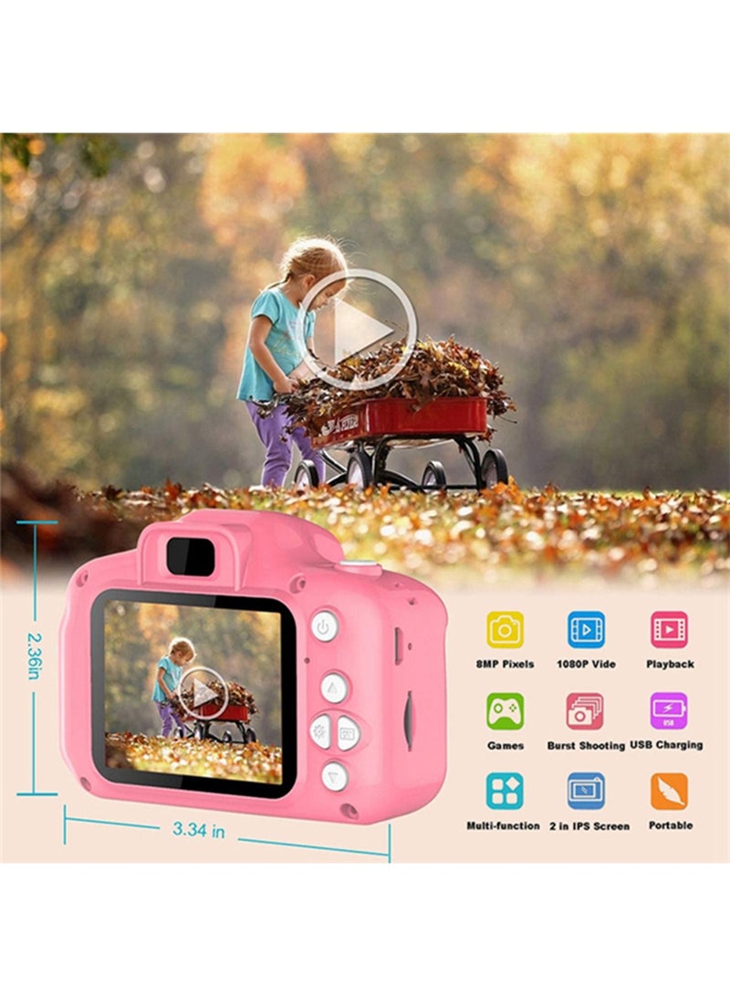 Children Digital Camera Kids Selfie HD Digital Video Cameras SD Card Supported