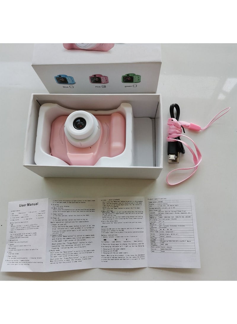 Children Digital Camera Kids Selfie HD Digital Video Cameras SD Card Supported