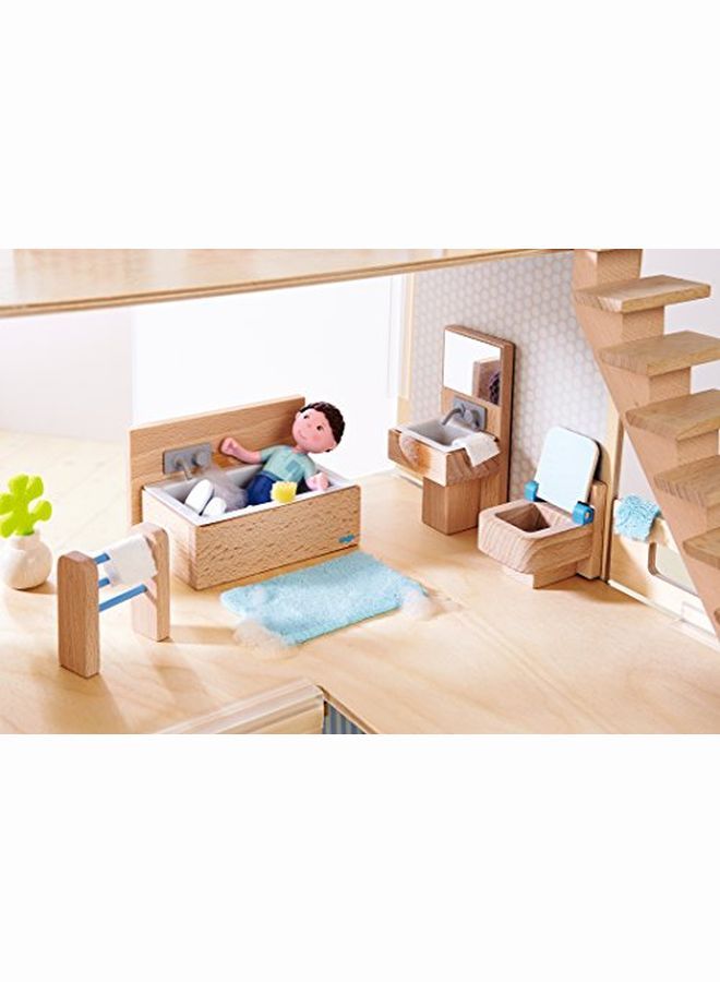 Little Friends Bathroom Set Wooden Dollhouse Furniture For 4