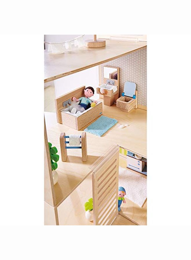 Little Friends Bathroom Set Wooden Dollhouse Furniture For 4