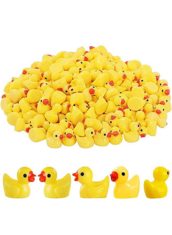 Mini Ducks 220 Pack Tiny Duck Figurines Bulk For Miniature Dollhouse Décor Accessories Garden Aquarium Potted Ornament Party Toys Diy Craft Office Classroom Activity To Hide