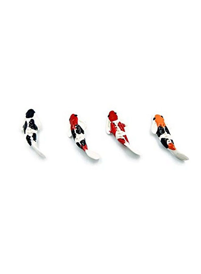 Mixed 4 Colors Lot Of 12 Miniature Koi Fish Fairy Garden Supplies Animal Fish Figurine Furniture Dollhouse