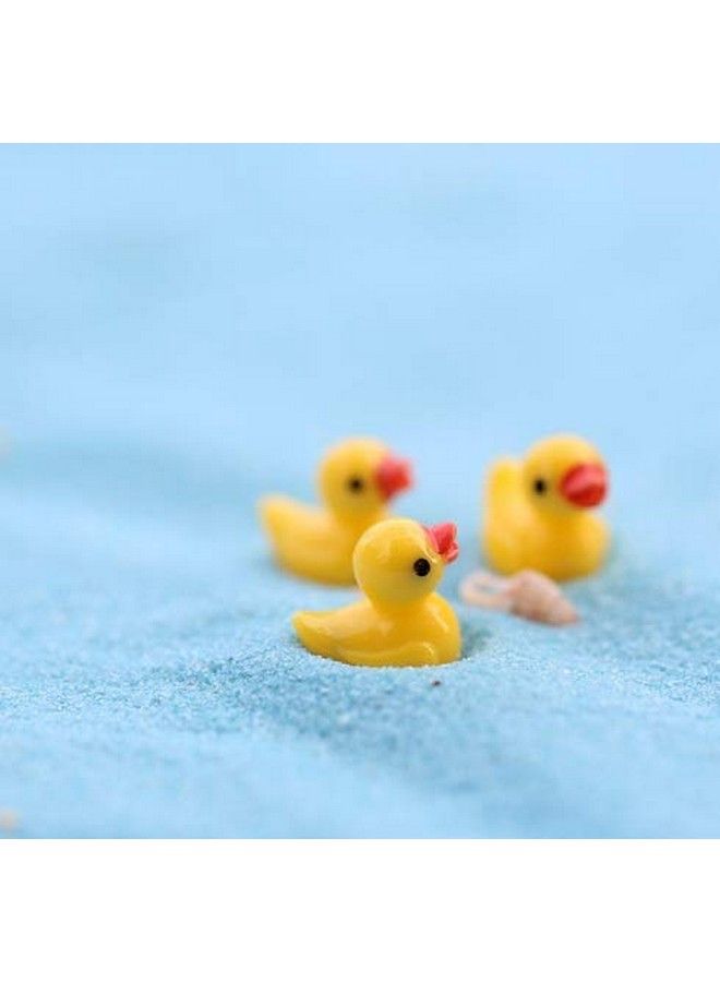 25Pcs Little Yellow Mini Duck Duckling Miniature Ornament For Diy Dollhouse Decoration Fairy Garden Plant Décor Nice Decoration Accessories For Deskcabinetkids Roomparty Etc.