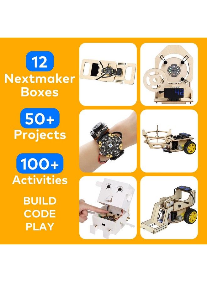 Nextmaker Stem Kit For Kids Ages 810 Educational Coding Kit With Rich Online Learning Resources Stem Toys Science Kit Gift For Kids To Learn Coding Engineering Electronics