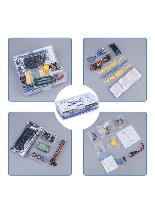 Mega R3 2560 Project Starter Kit Compatible With Arduino Ide Mega Including 16 Tutorials Cd