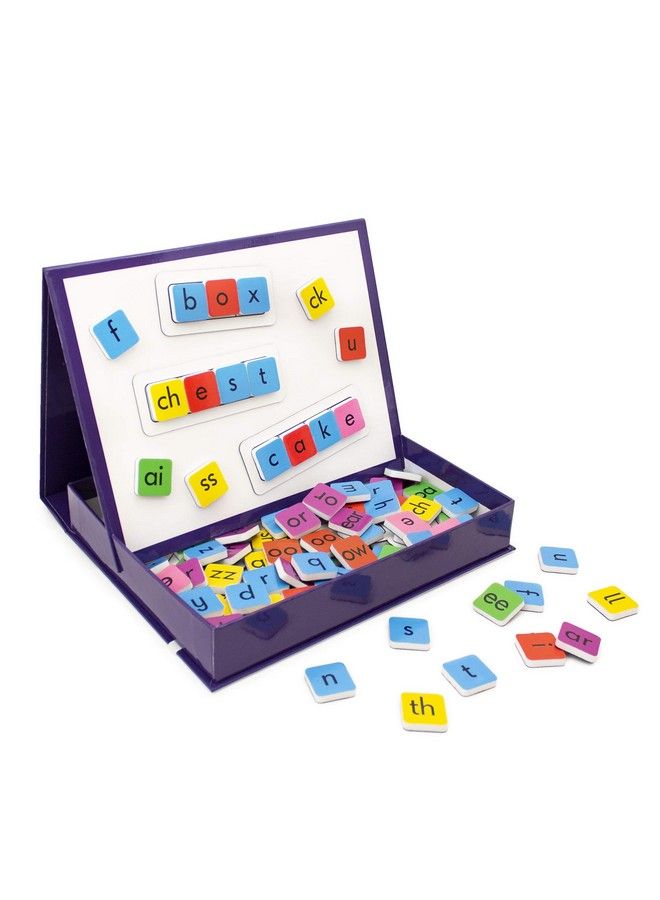 Rainbow Phonics Tiles With Built In Magnetic Board Multi