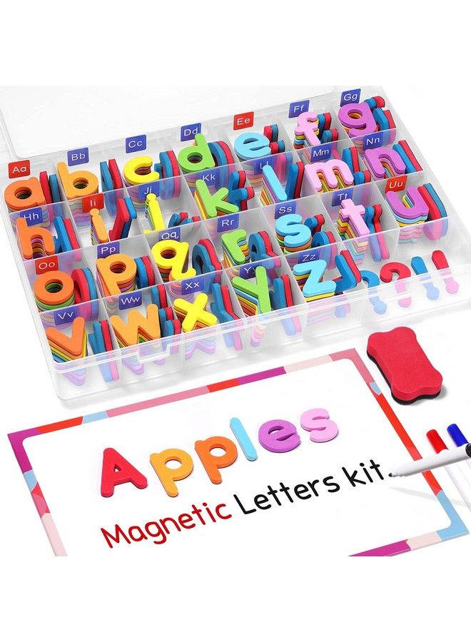 Classroom Magnetic Alphabet Letters Kit 234 Pcs With Double Side Magnet Board Foam Alphabet Letters For Preschool Kids Toddler Spelling And Learning Colorful