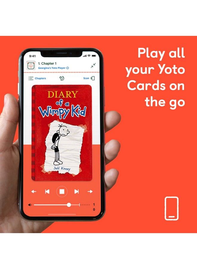 Yoto Diary Of A Wimpy Kid Collection By Jeff Kinney 3 Kids Audiobook Cards For Use Player & Yoto Mini Bluetooth Speaker Fun Educational Daytime & Bedtime Stories For Children Ages 7+