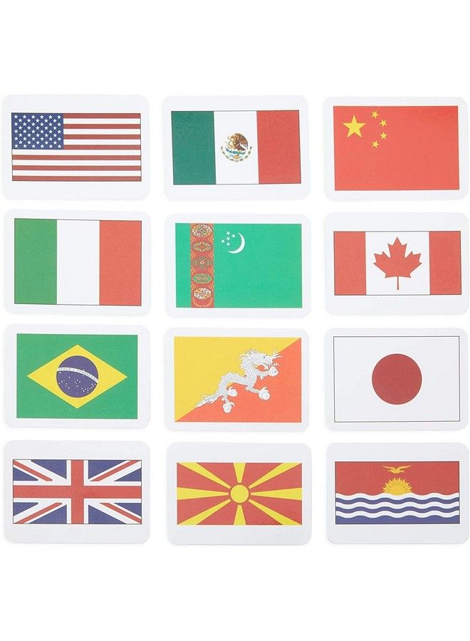 205 Countries Of The World Flags Flash Cards For Kids Country Continent Capitals Geography Education (2.5 X 3.5 In)