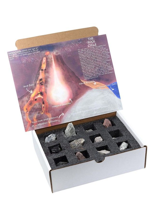 Rock Cycle Kit 12 Pieces Includes Metamorphic Igneous & Sedimentary Rocks 1