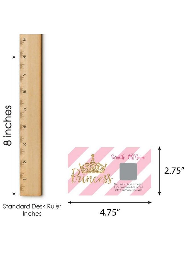 Little Princess Crown Pink And Gold Princess Baby Shower Or Birthday Party Game Scratch Off Cards 22 Count