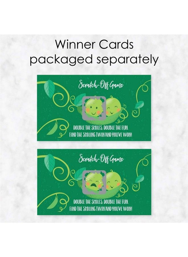 Double The Fun Twins Two Peas In A Pod Baby Shower Or First Birthday Party Game Scratch Off Cards 22 Count