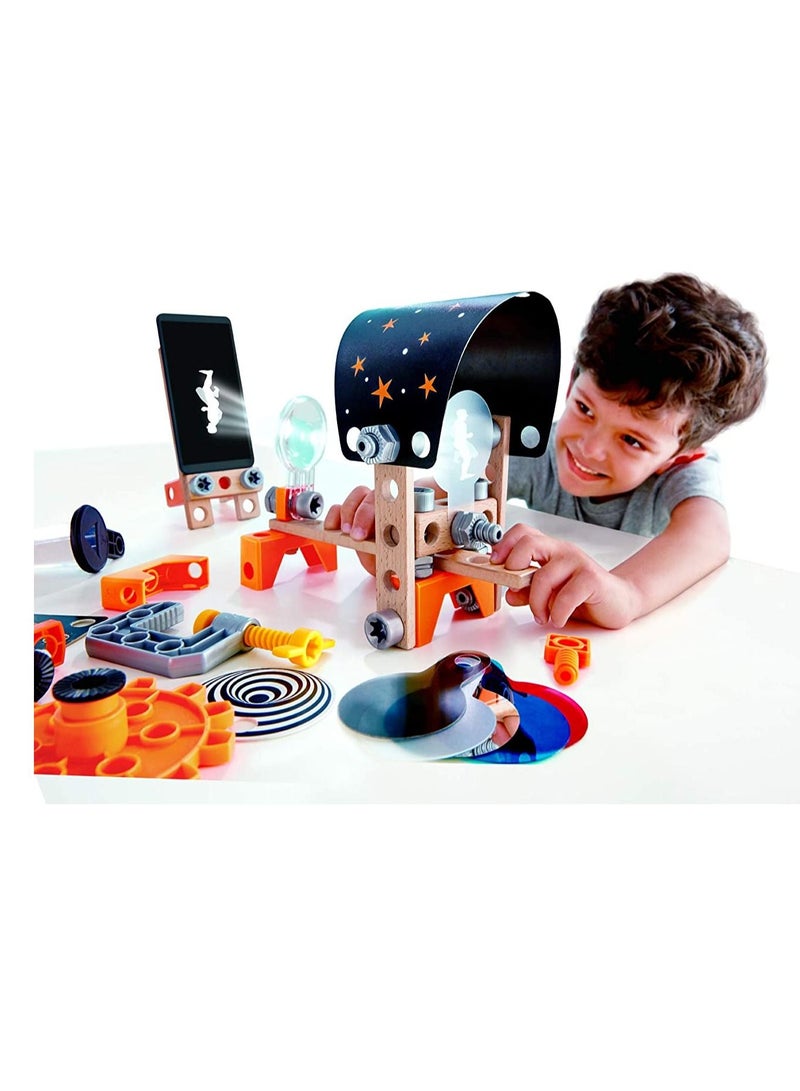 Hape Junior Inventor Optical Science Lab Wooden Playset 53pcs