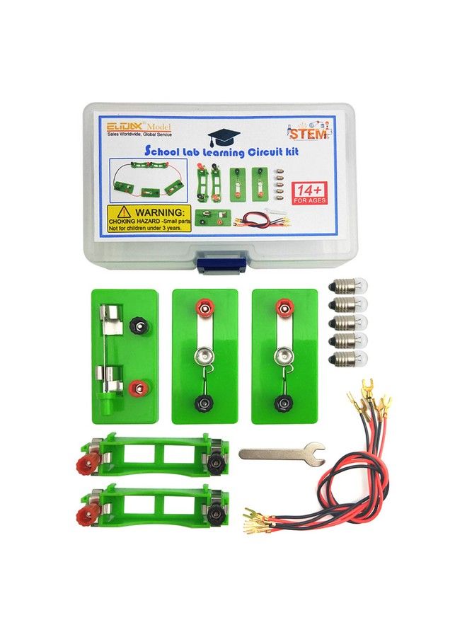 Physics Science Lab Learning Circuit Kit,Electricity Experiment Set,Building Circuits For Kids Junior Senior High School Students (Basic Kit)