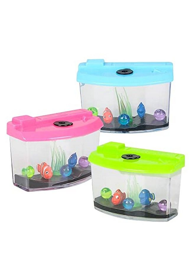 3 Inch Growing Aquarium Toy For Kids Set Of 3 Fish Grow 5X Bigger In Water Fun Expanding Animals Best Gift Idea Birthday Party Favor For Boys And Girls Assorted Neon Colors