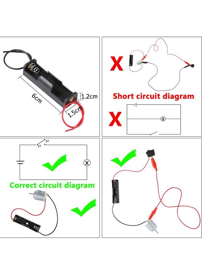 Electric Circuit Motor Kit Science Experiment Educational Montessori Learning Kits Set For Kids Diy Stem Engineering Project