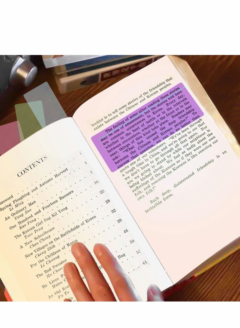 Guided Reading Strips, 8 Pcs Dyslexia Overlay Ruler, Coloured Overlays Ruler Highlight Strips Tracking Rulers for Dyslexia, ADHD and to Reduce Visual Stress